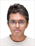 A person wearing glasses and a white shirt

Description automatically generated